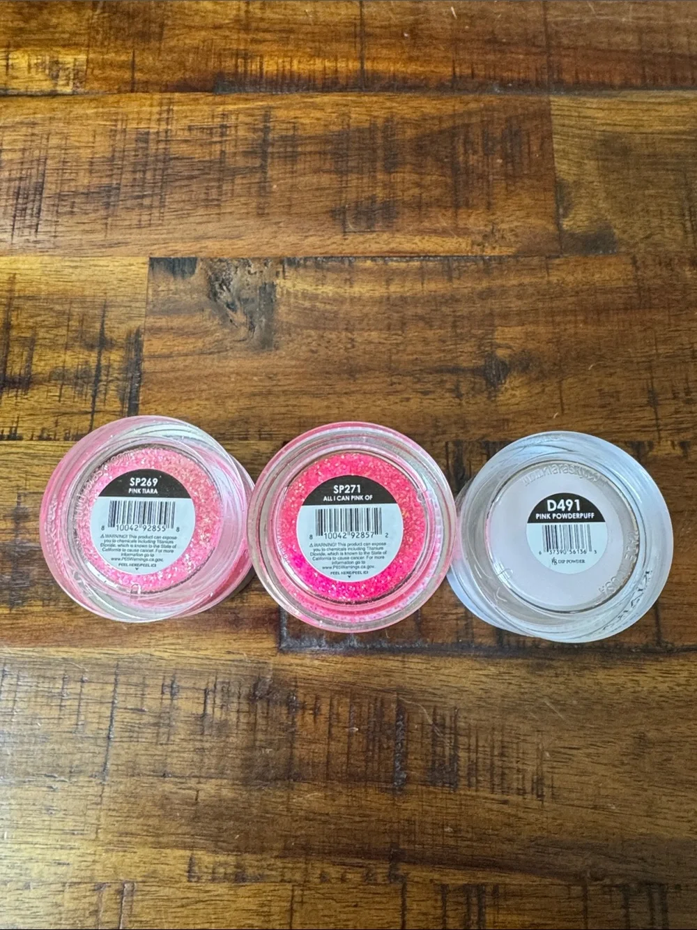 Kiara Pink Glitter & White Dip Powder Nail Set